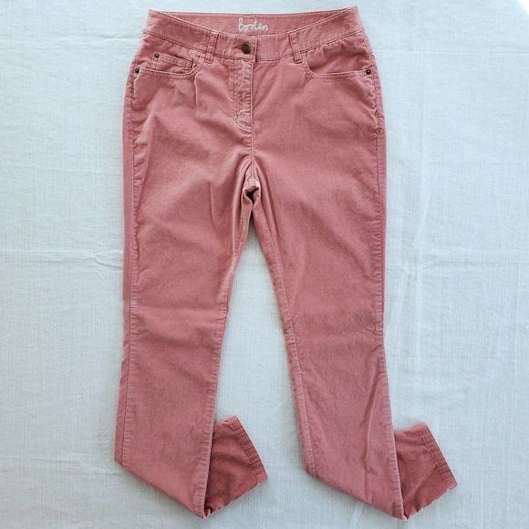 Boden Denim - Boden Pink Jeans Soft Brushed Cotton Mid-Rise Stretch Pants Barbiecore Womens 6R